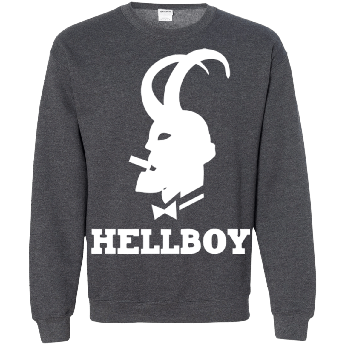 Sweatshirts Dark Heather / Small Hellboy Crewneck Sweatshirt