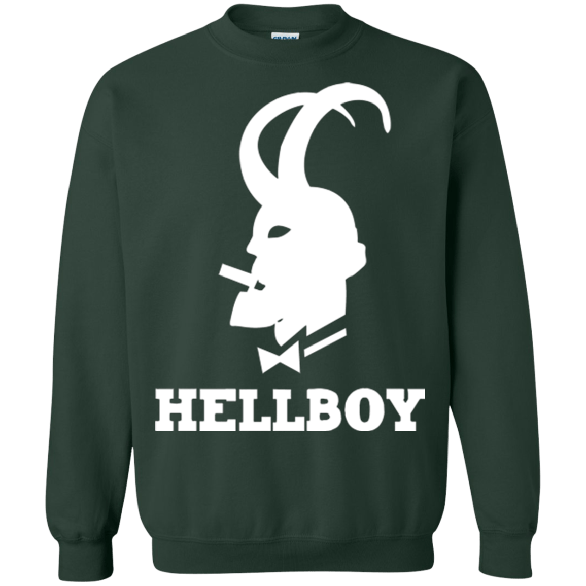 Sweatshirts Forest Green / Small Hellboy Crewneck Sweatshirt