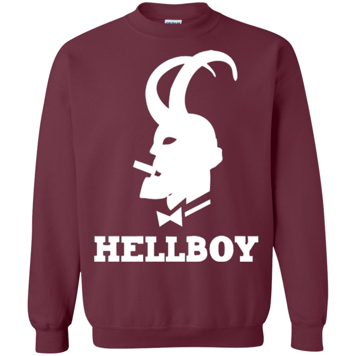 Sweatshirts Maroon / Small Hellboy Crewneck Sweatshirt
