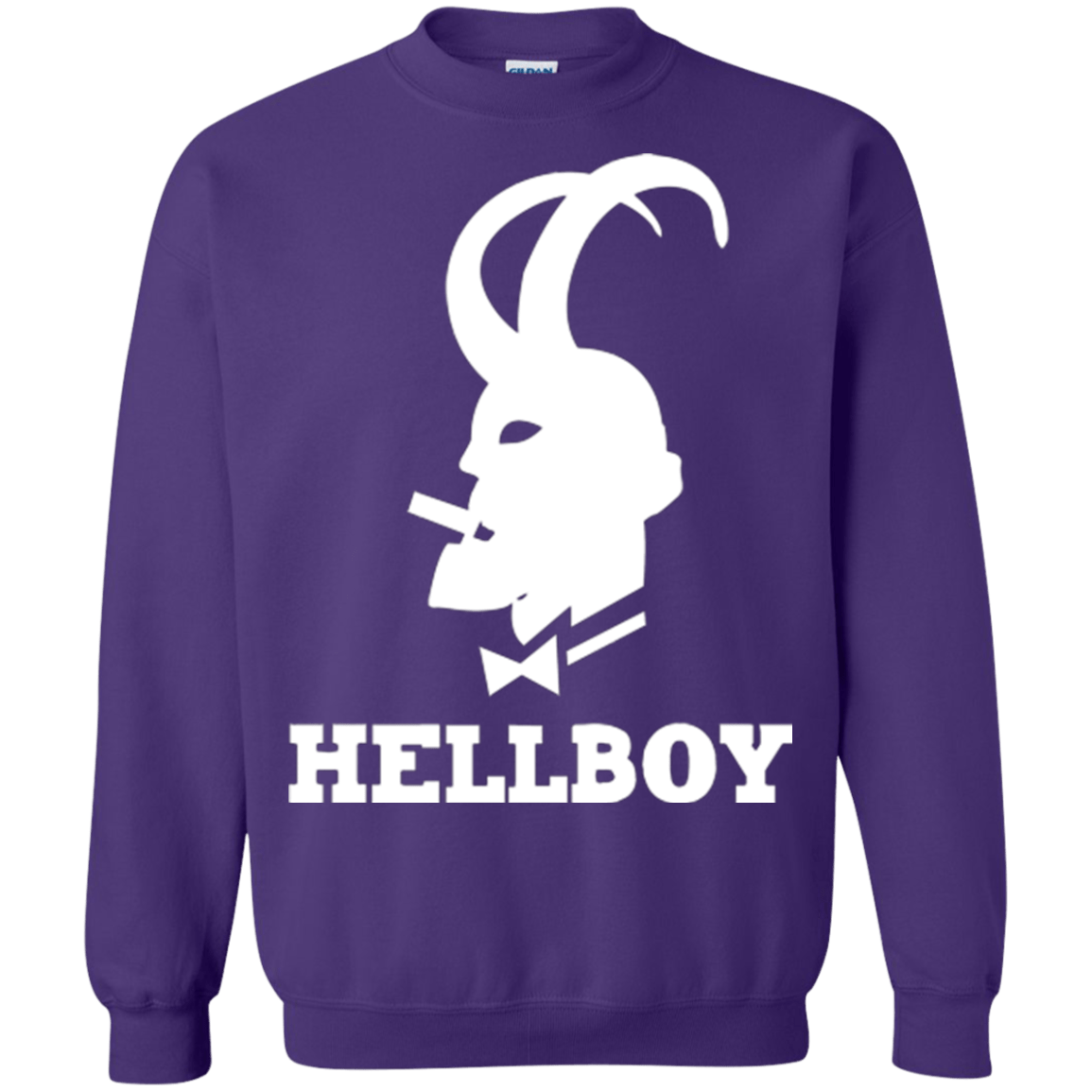 Sweatshirts Purple / Small Hellboy Crewneck Sweatshirt