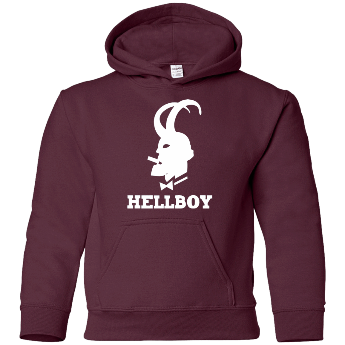 Sweatshirts Maroon / YS Hellboy Youth Hoodie