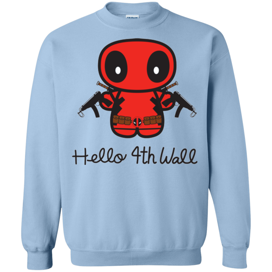 Sweatshirts Light Blue / Small Hello 4th Wall Crewneck Sweatshirt