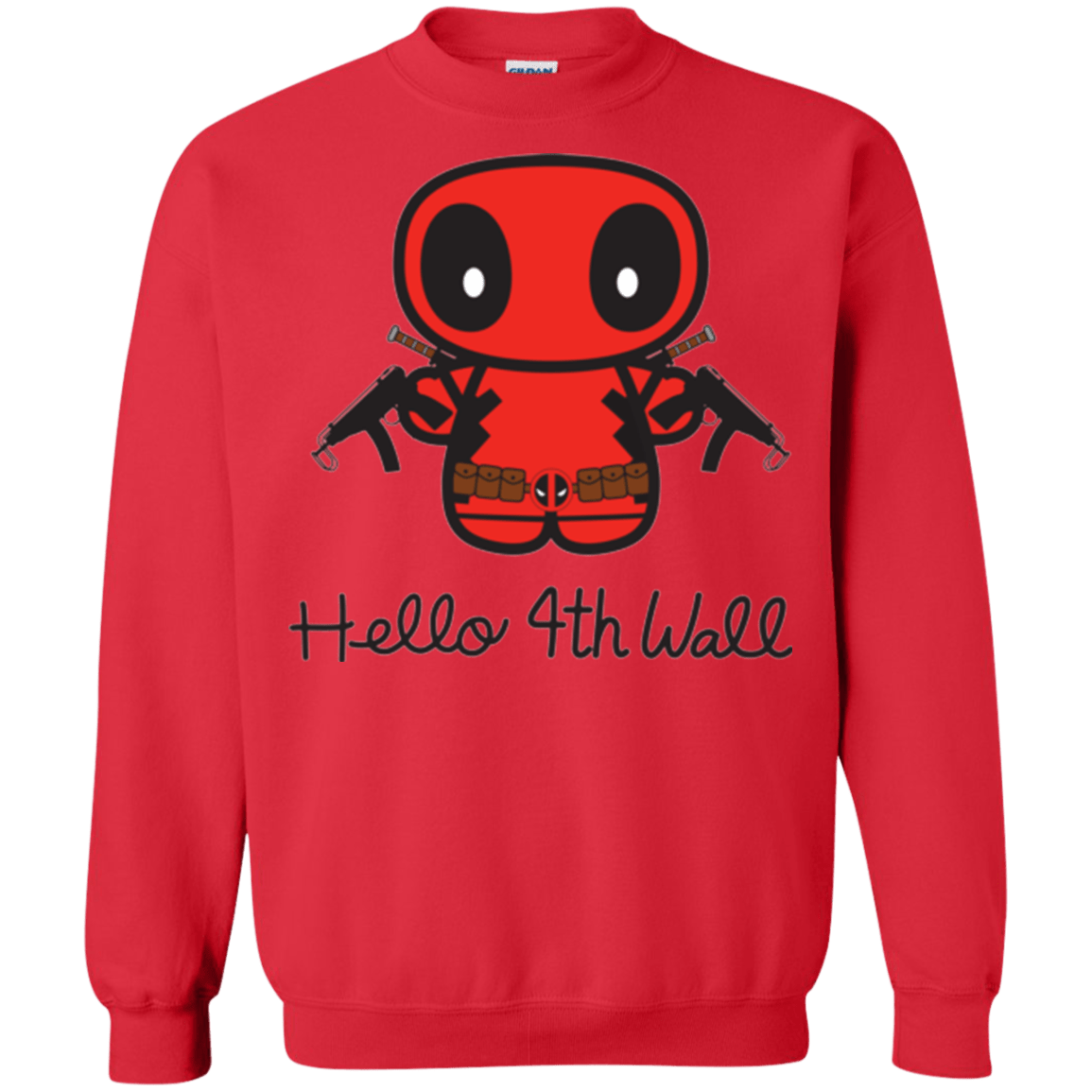 Sweatshirts Red / Small Hello 4th Wall Crewneck Sweatshirt