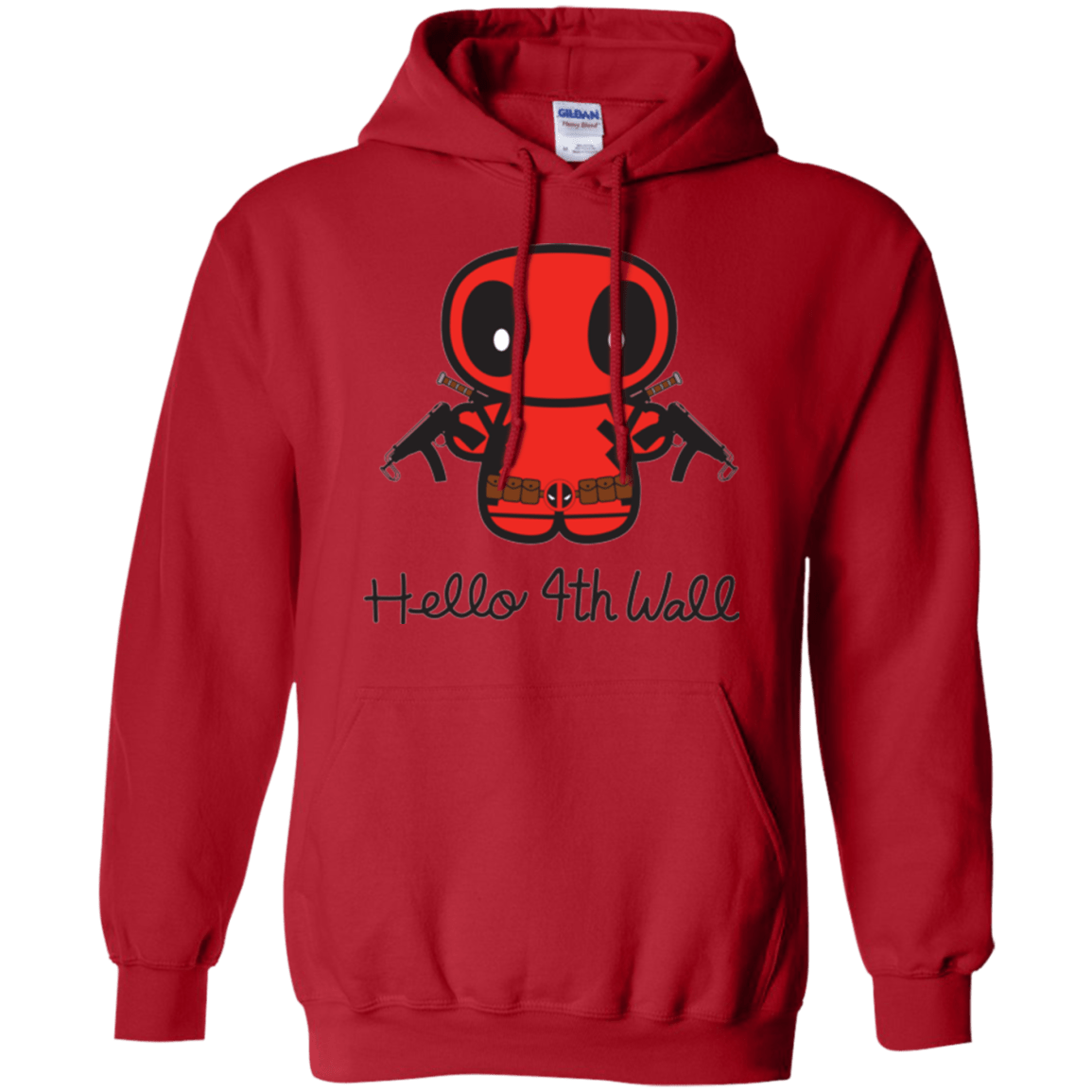 Sweatshirts Red / Small Hello 4th Wall Pullover Hoodie
