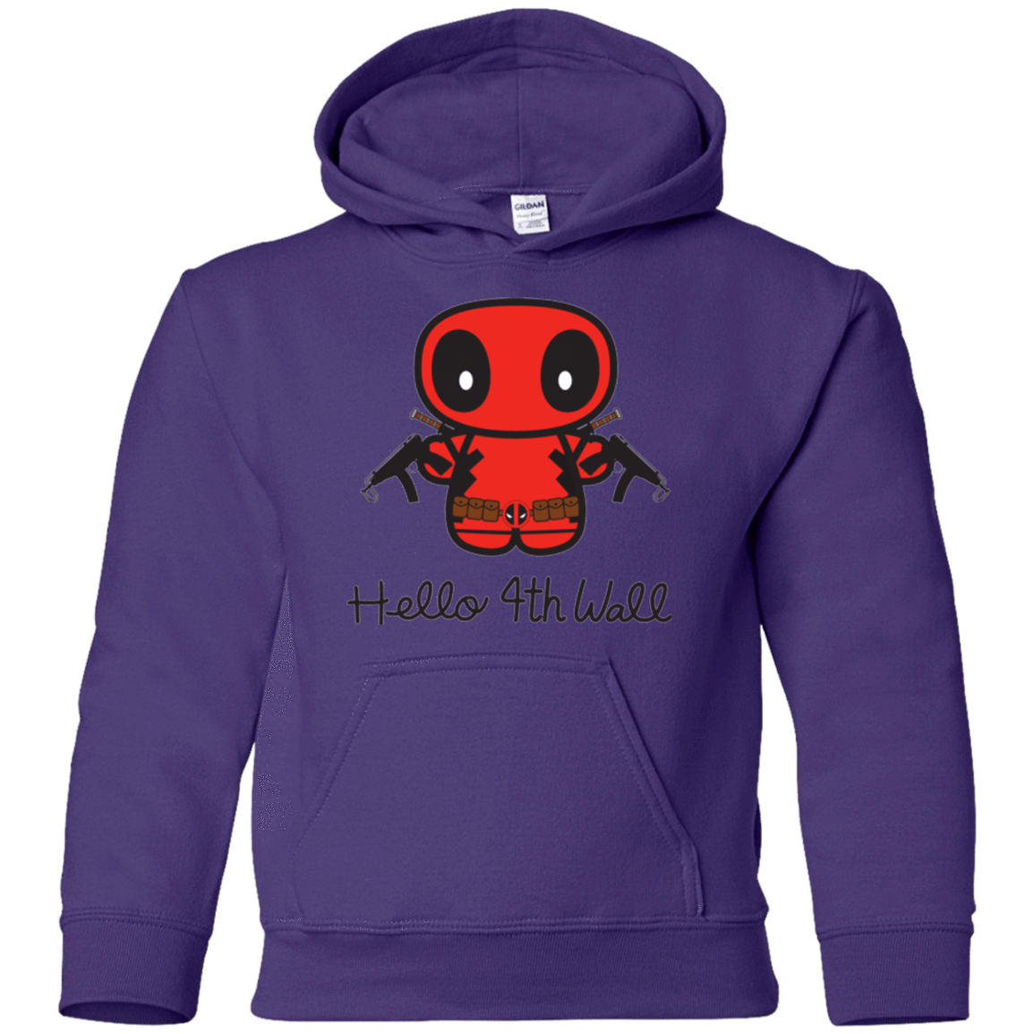 Sweatshirts Purple / YS Hello 4th Wall Youth Hoodie