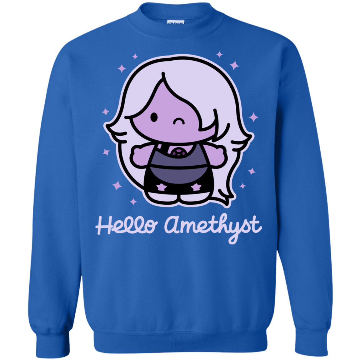 Sweatshirts Royal / S Hello Amethyst Crewneck Sweatshirt