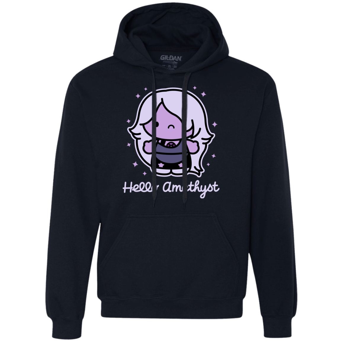 Sweatshirts Navy / S Hello Amethyst Premium Fleece Hoodie