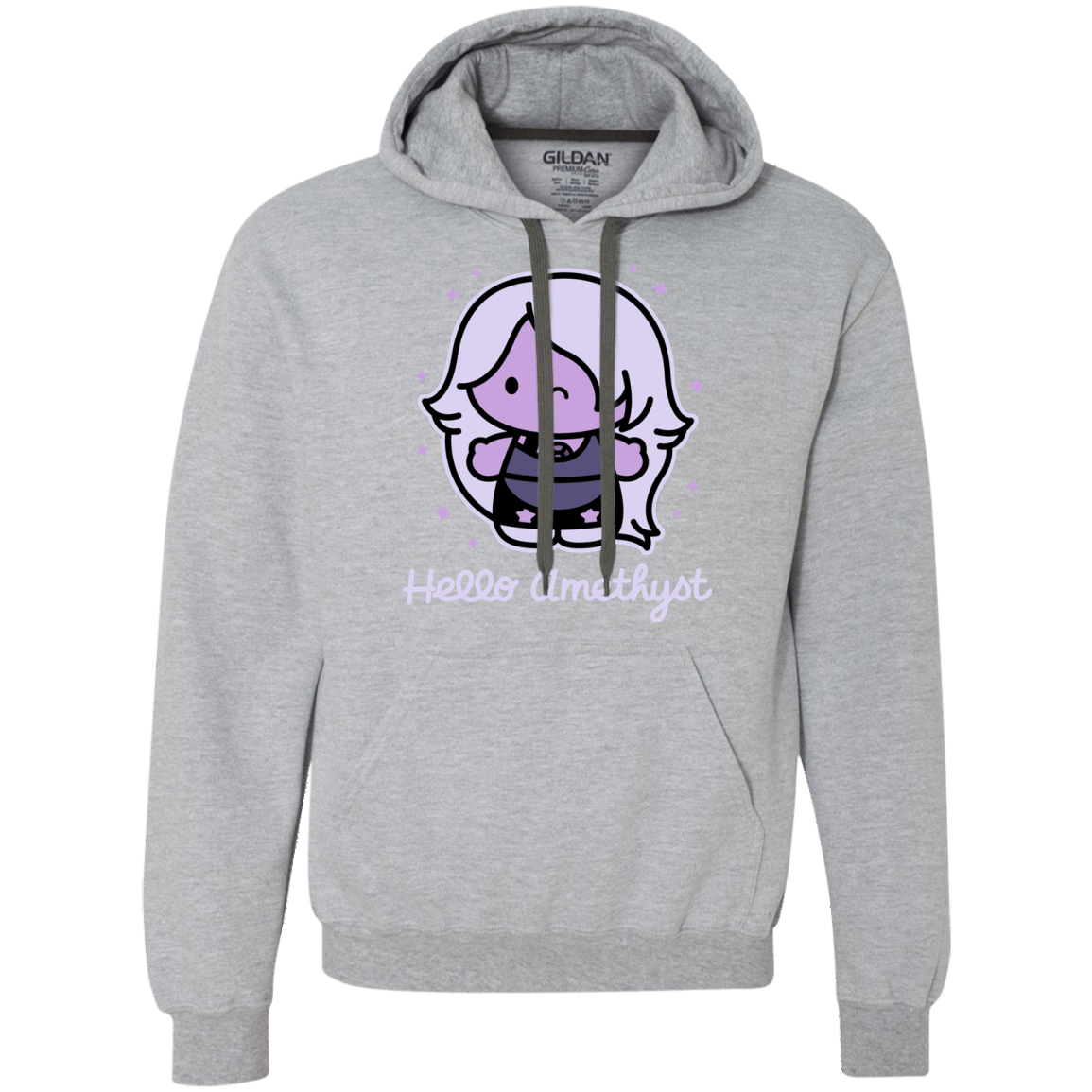 Sweatshirts Sport Grey / S Hello Amethyst Premium Fleece Hoodie