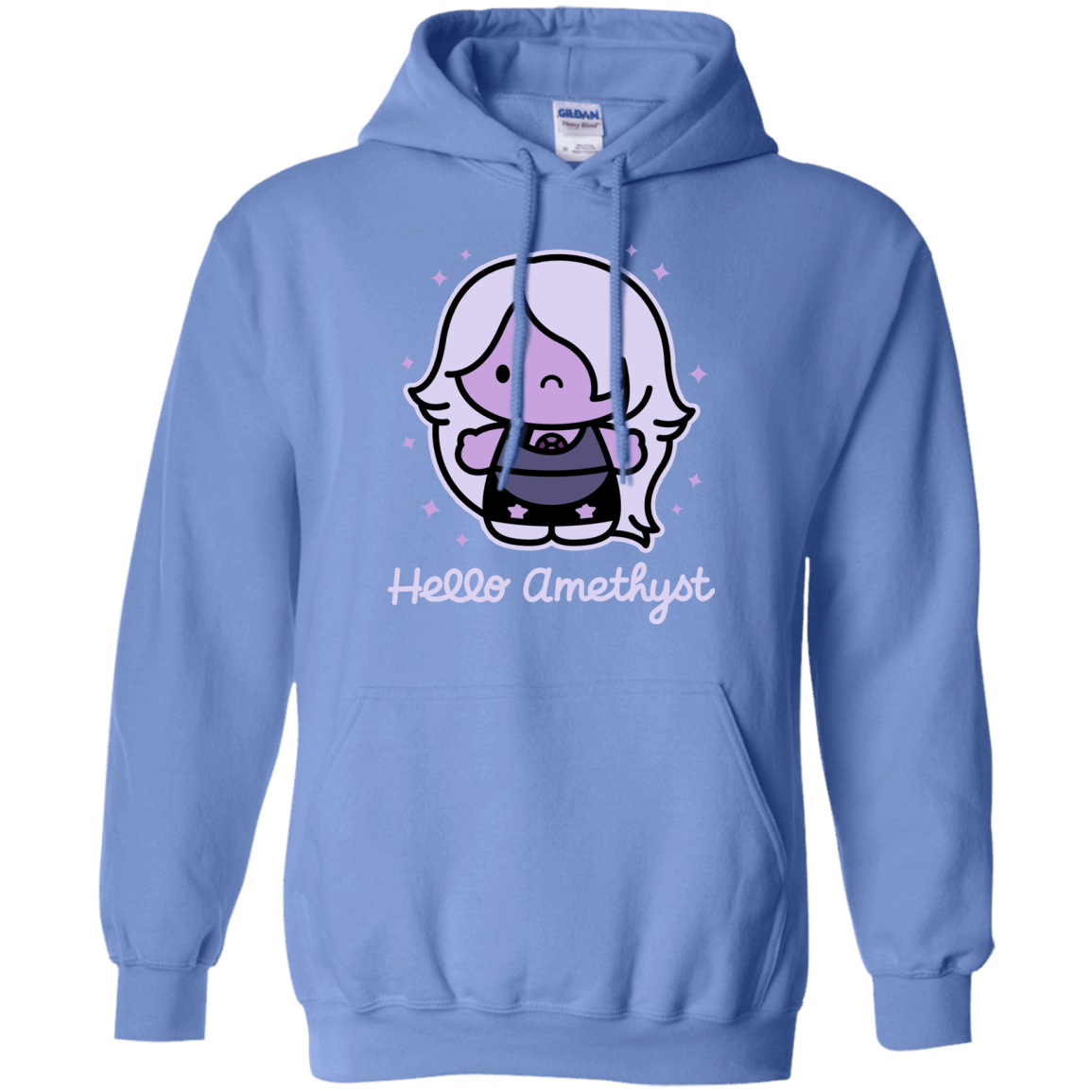 Sweatshirts Carolina Blue / S Hello Amethyst Pullover Hoodie