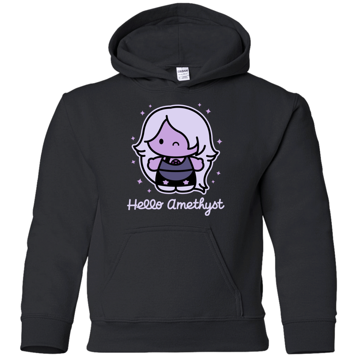 Sweatshirts Black / YS Hello Amethyst Youth Hoodie