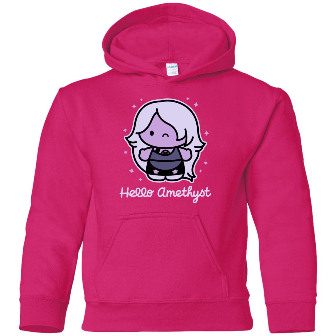 Sweatshirts Heliconia / YS Hello Amethyst Youth Hoodie