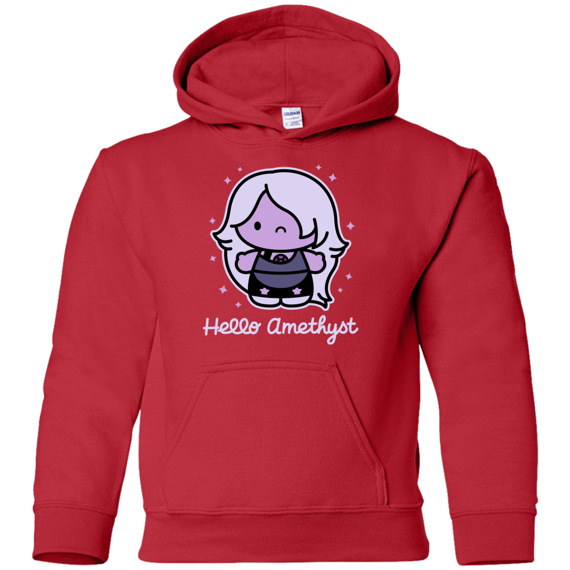 Sweatshirts Red / YS Hello Amethyst Youth Hoodie
