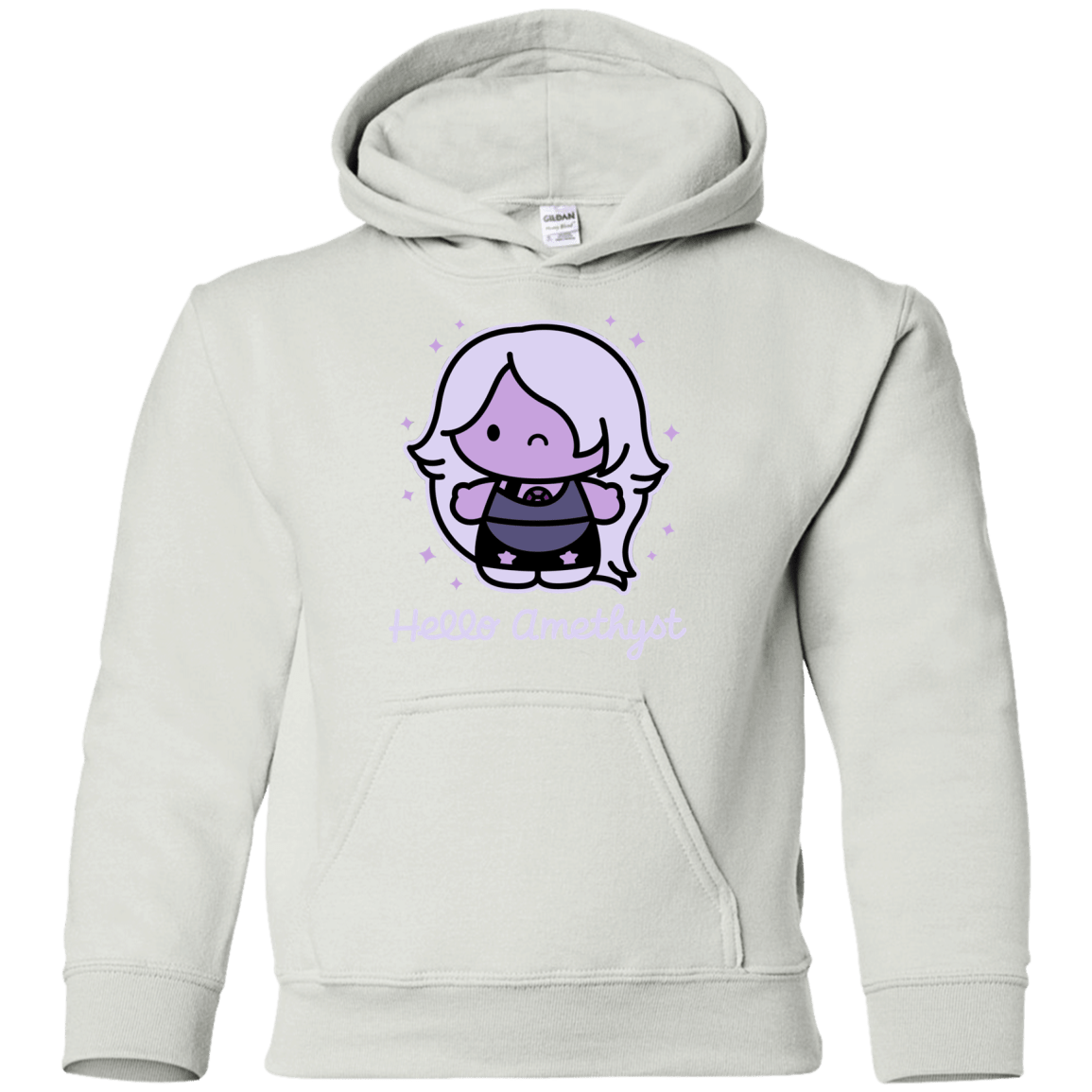 Sweatshirts White / YS Hello Amethyst Youth Hoodie