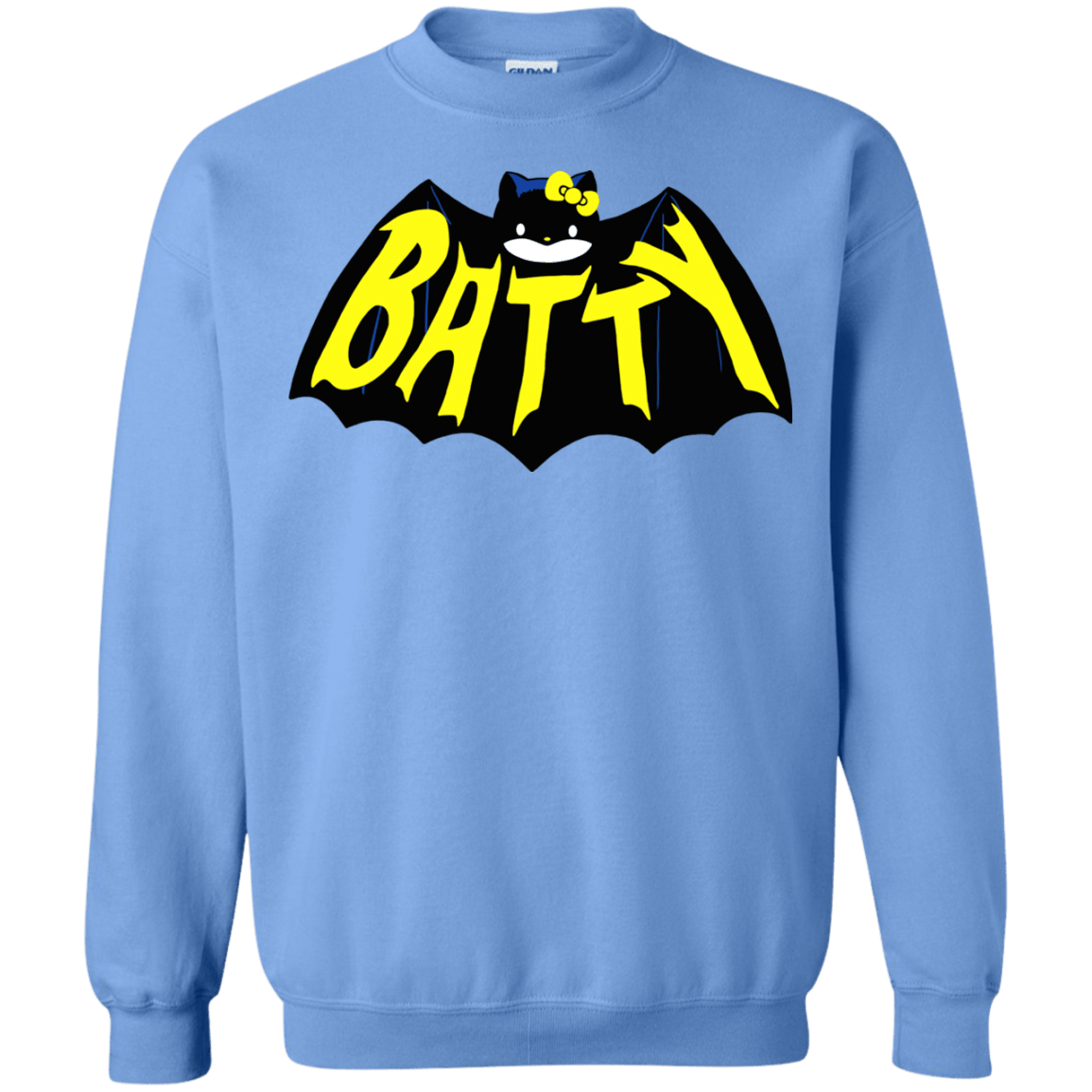 Sweatshirts Carolina Blue / S Hello Batty Crewneck Sweatshirt