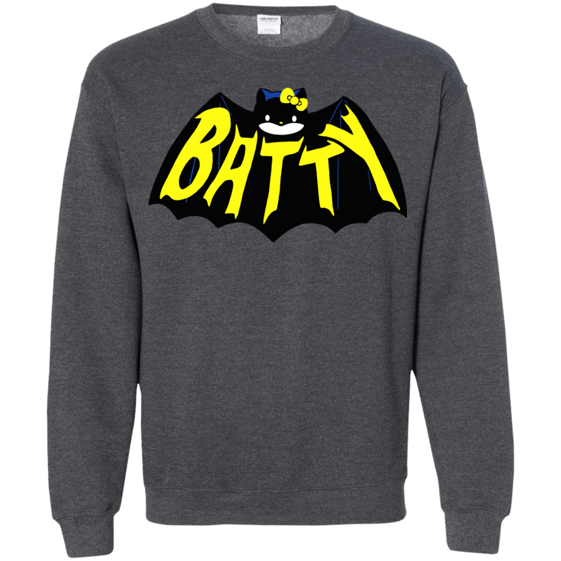 Sweatshirts Dark Heather / S Hello Batty Crewneck Sweatshirt