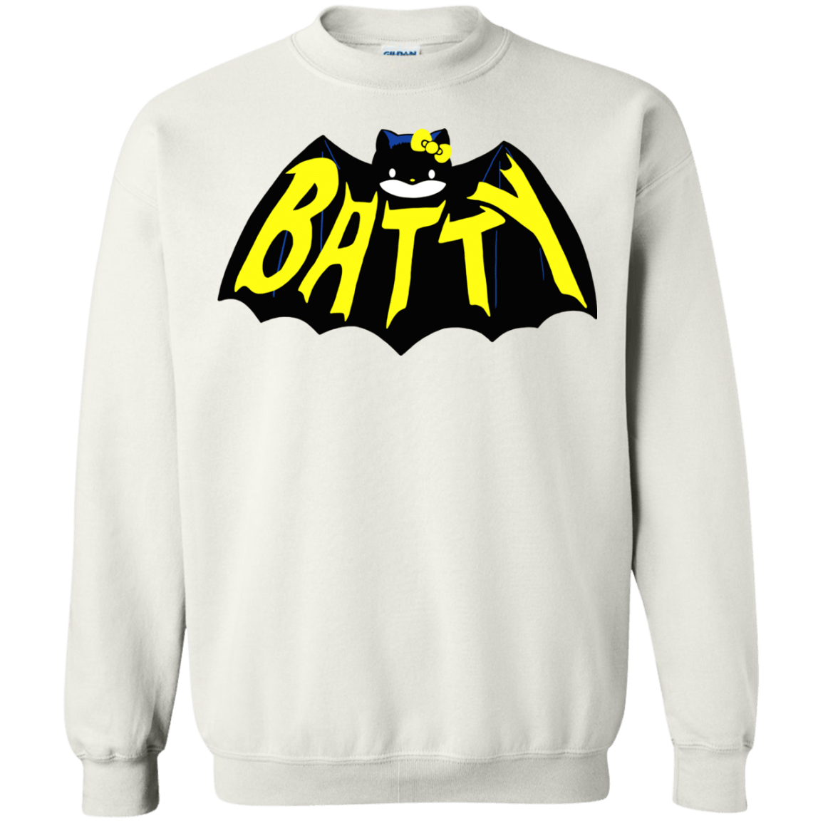 Sweatshirts White / S Hello Batty Crewneck Sweatshirt