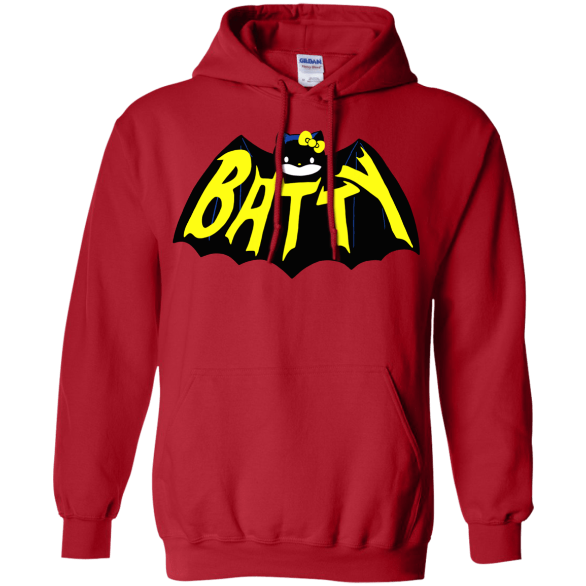 Sweatshirts Red / S Hello Batty Pullover Hoodie