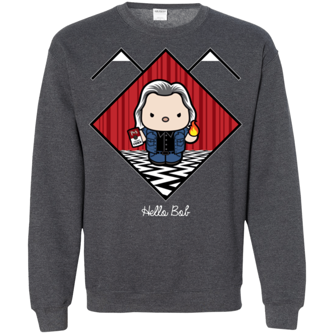 Sweatshirts Dark Heather / Small Hello Bob Crewneck Sweatshirt
