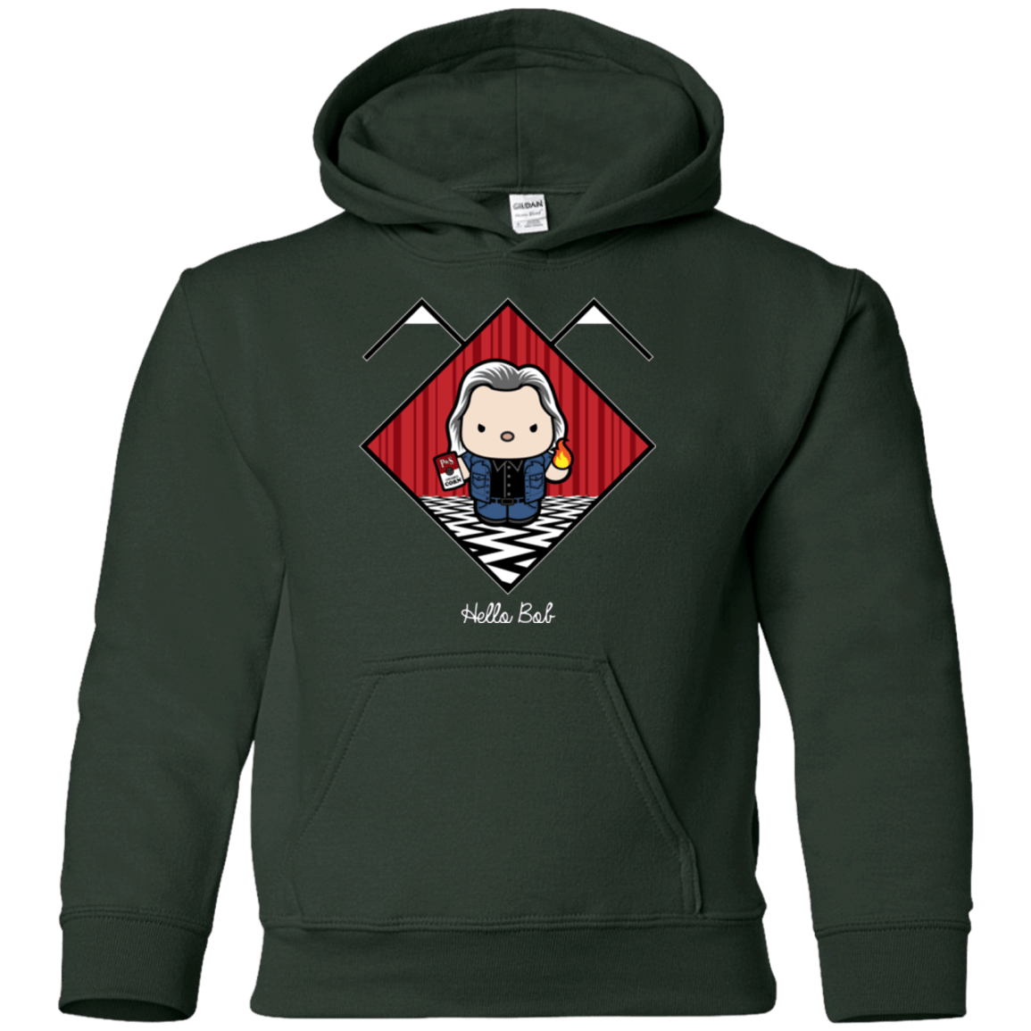 Sweatshirts Forest Green / YS Hello Bob Youth Hoodie