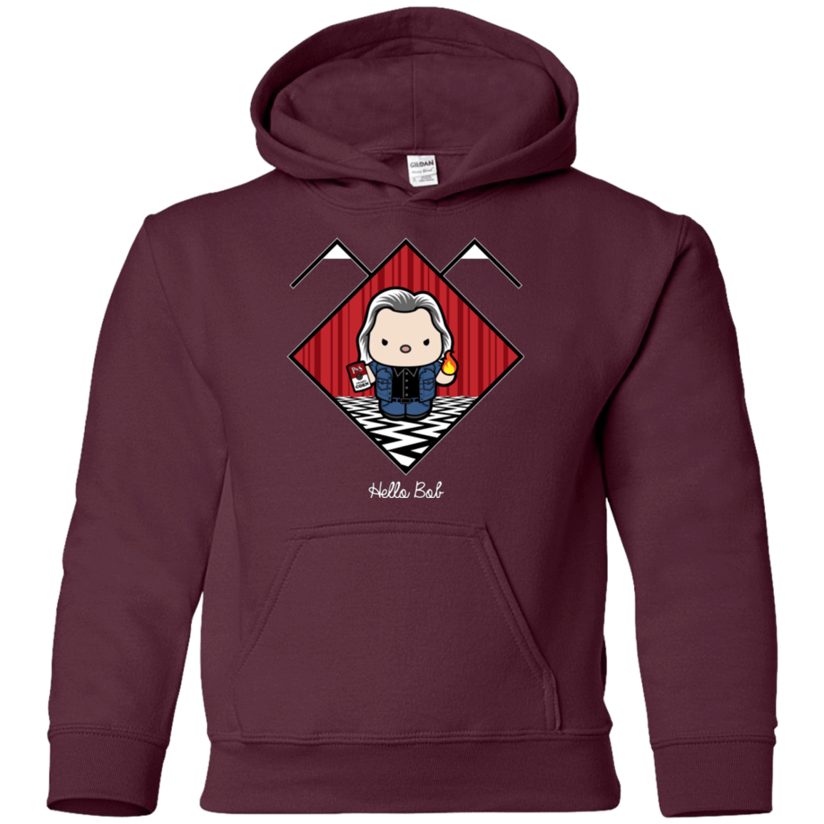 Sweatshirts Maroon / YS Hello Bob Youth Hoodie