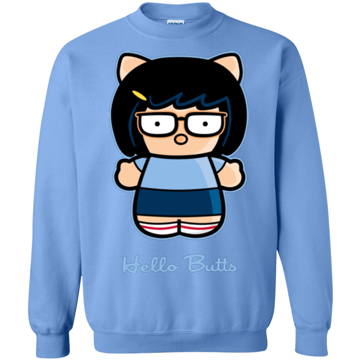 Sweatshirts Carolina Blue / Small Hello Butts Crewneck Sweatshirt