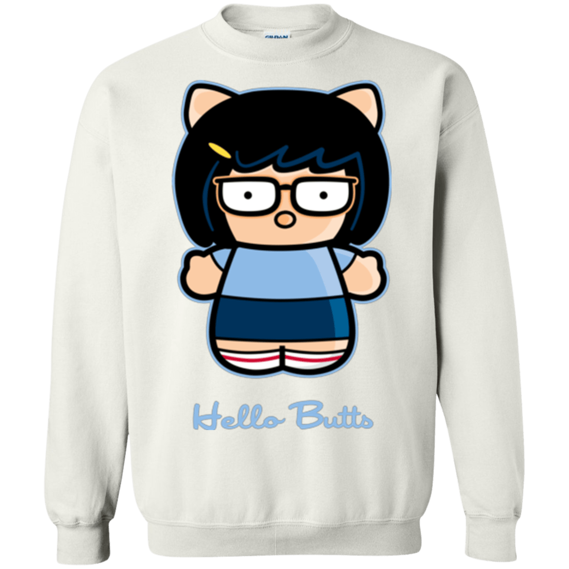Sweatshirts White / Small Hello Butts Crewneck Sweatshirt