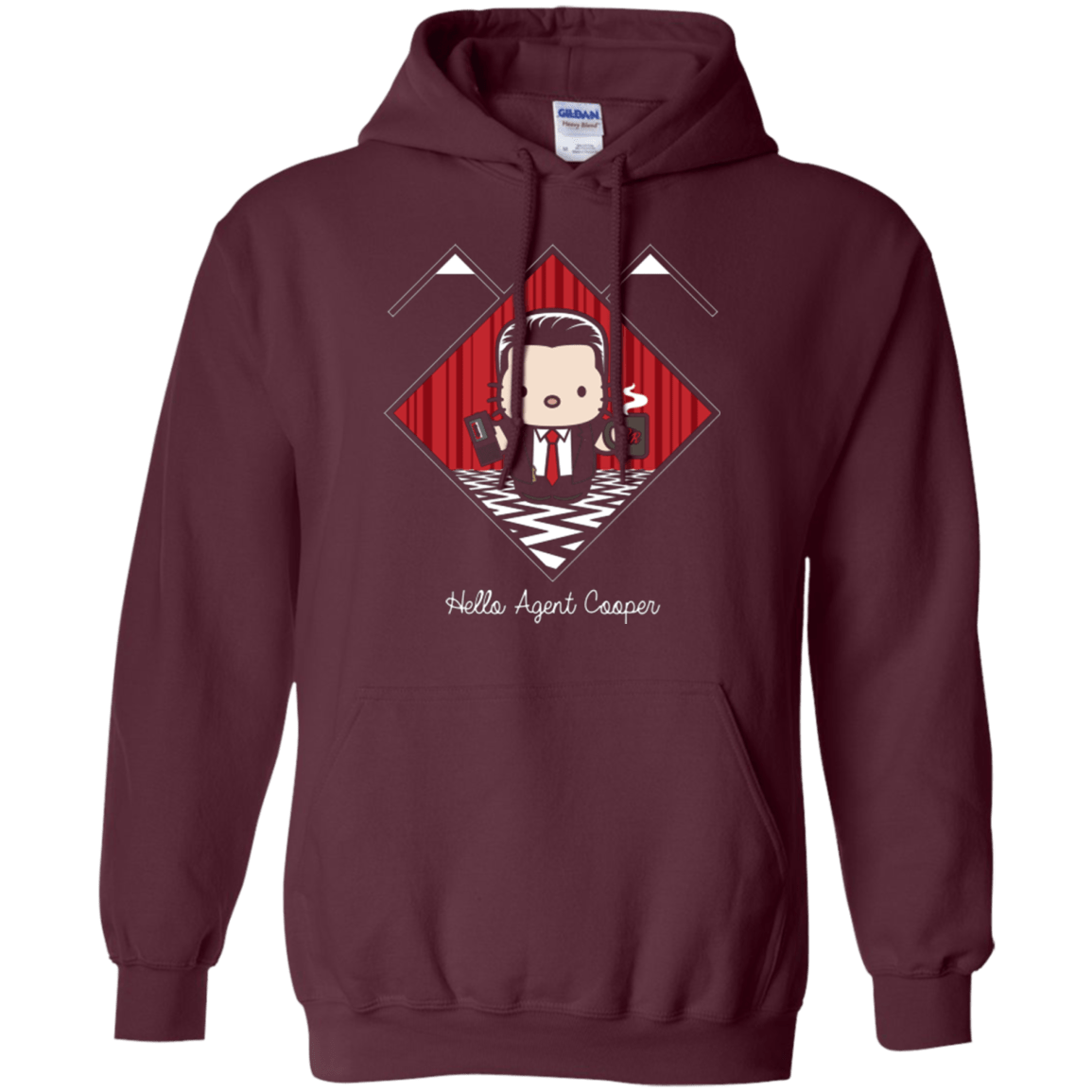 Sweatshirts Maroon / Small Hello Cooper Pullover Hoodie