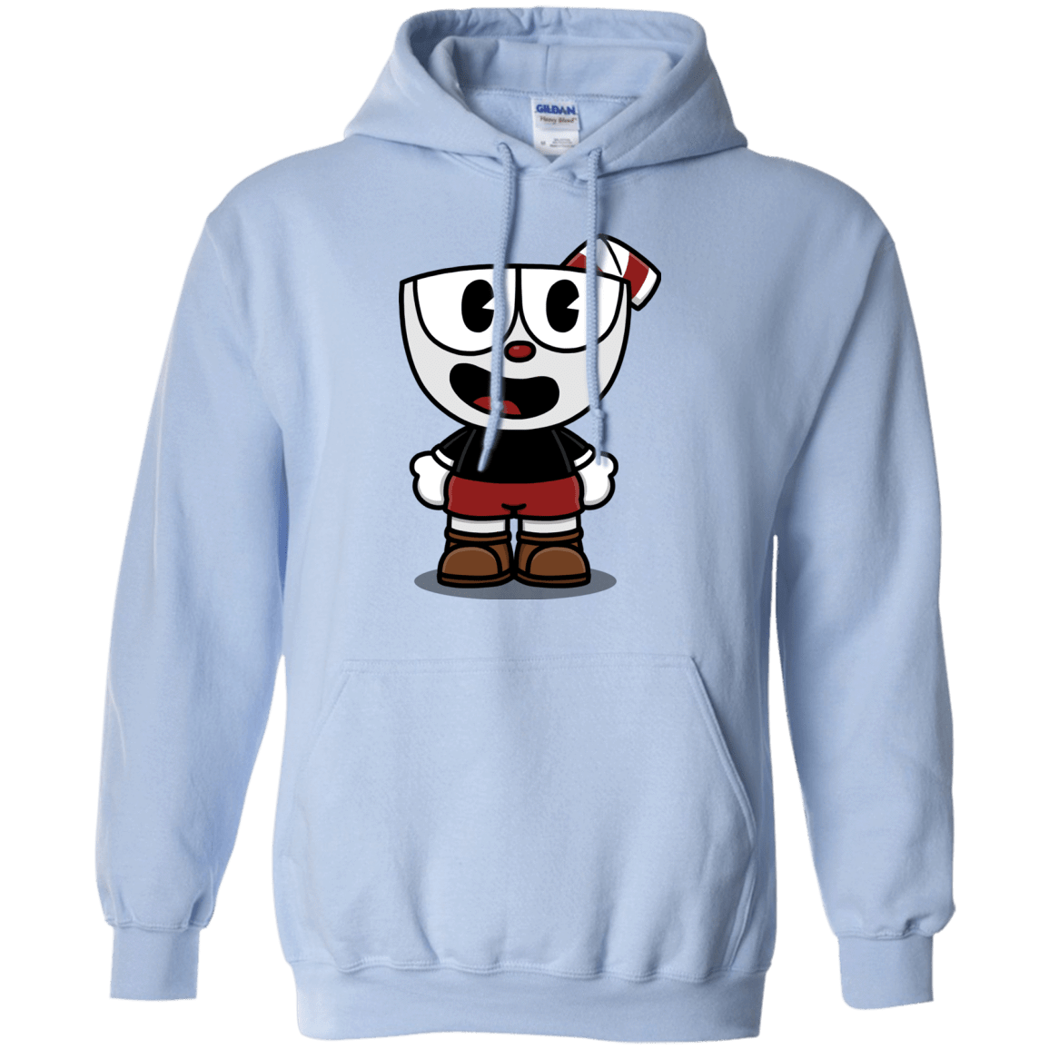 Sweatshirts Light Blue / S Hello Cuphead Pullover Hoodie
