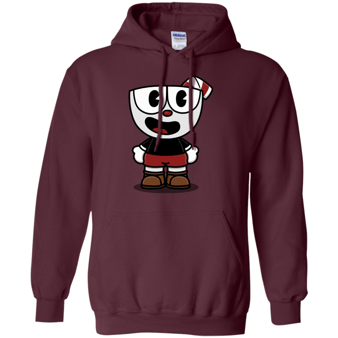 Sweatshirts Maroon / S Hello Cuphead Pullover Hoodie