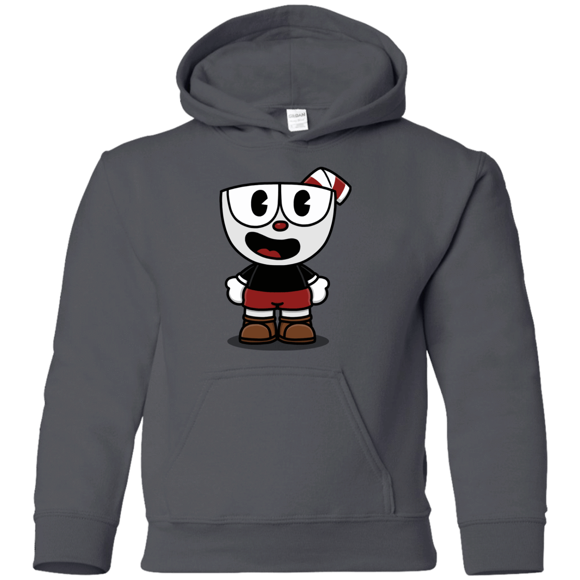 Sweatshirts Charcoal / YS Hello Cuphead Youth Hoodie