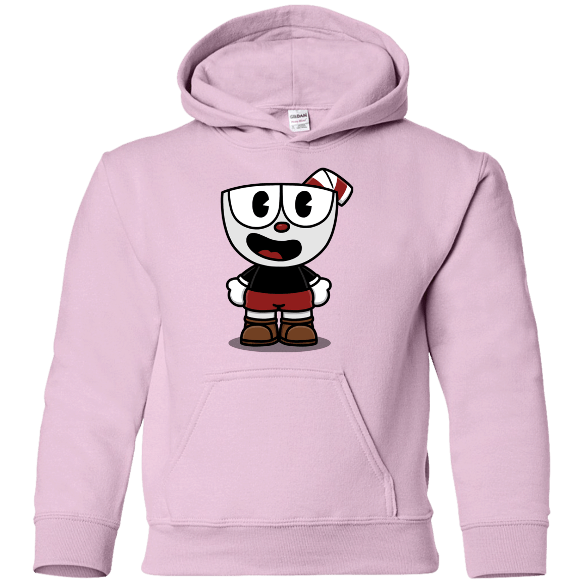 Sweatshirts Light Pink / YS Hello Cuphead Youth Hoodie