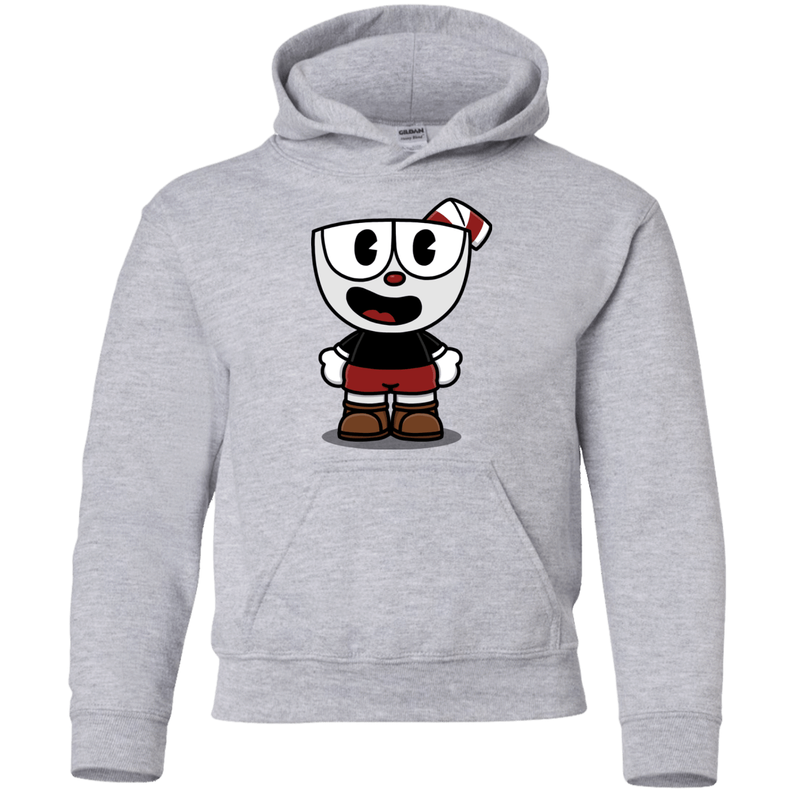 Sweatshirts Sport Grey / YS Hello Cuphead Youth Hoodie