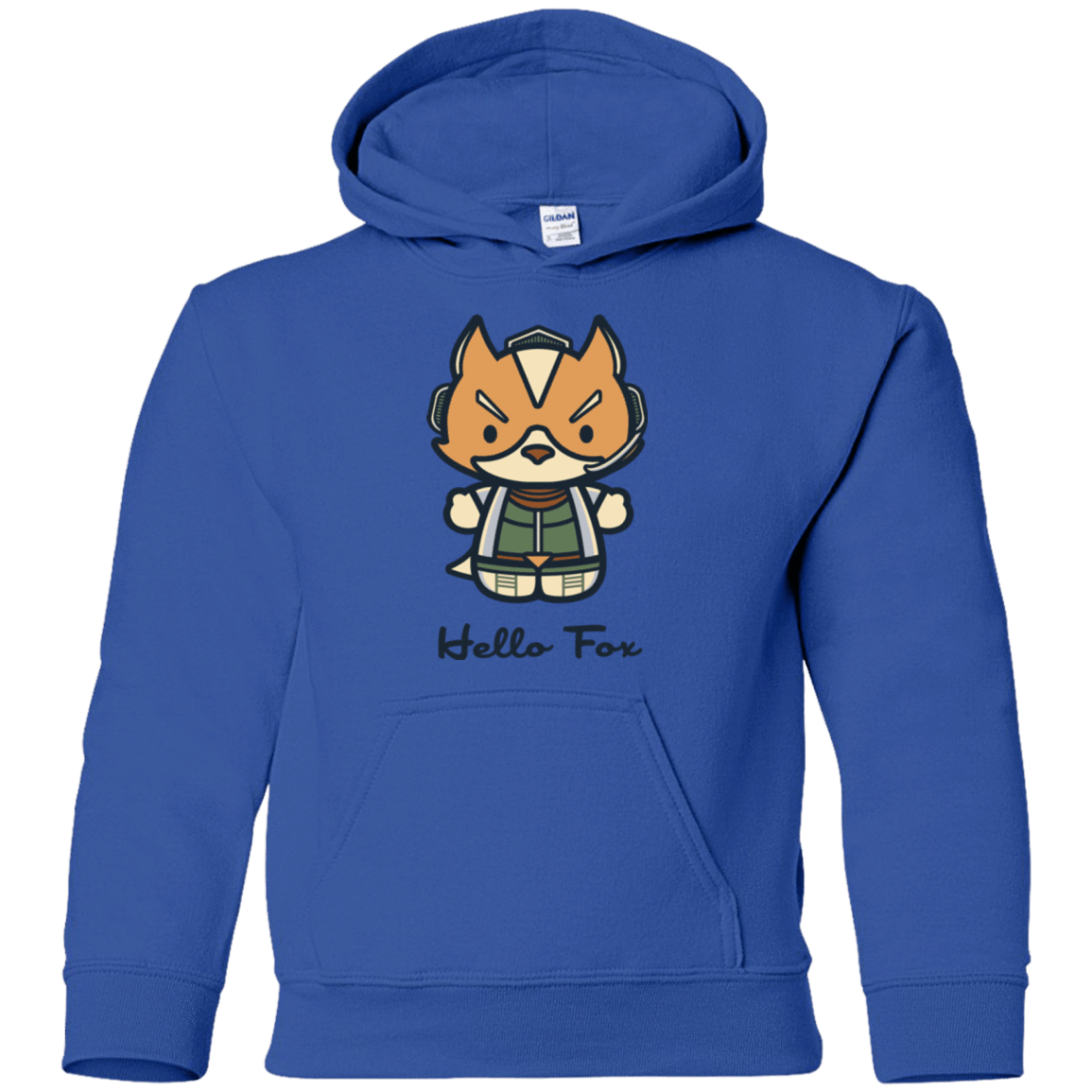 Sweatshirts Royal / YS Hello Fox Youth Hoodie