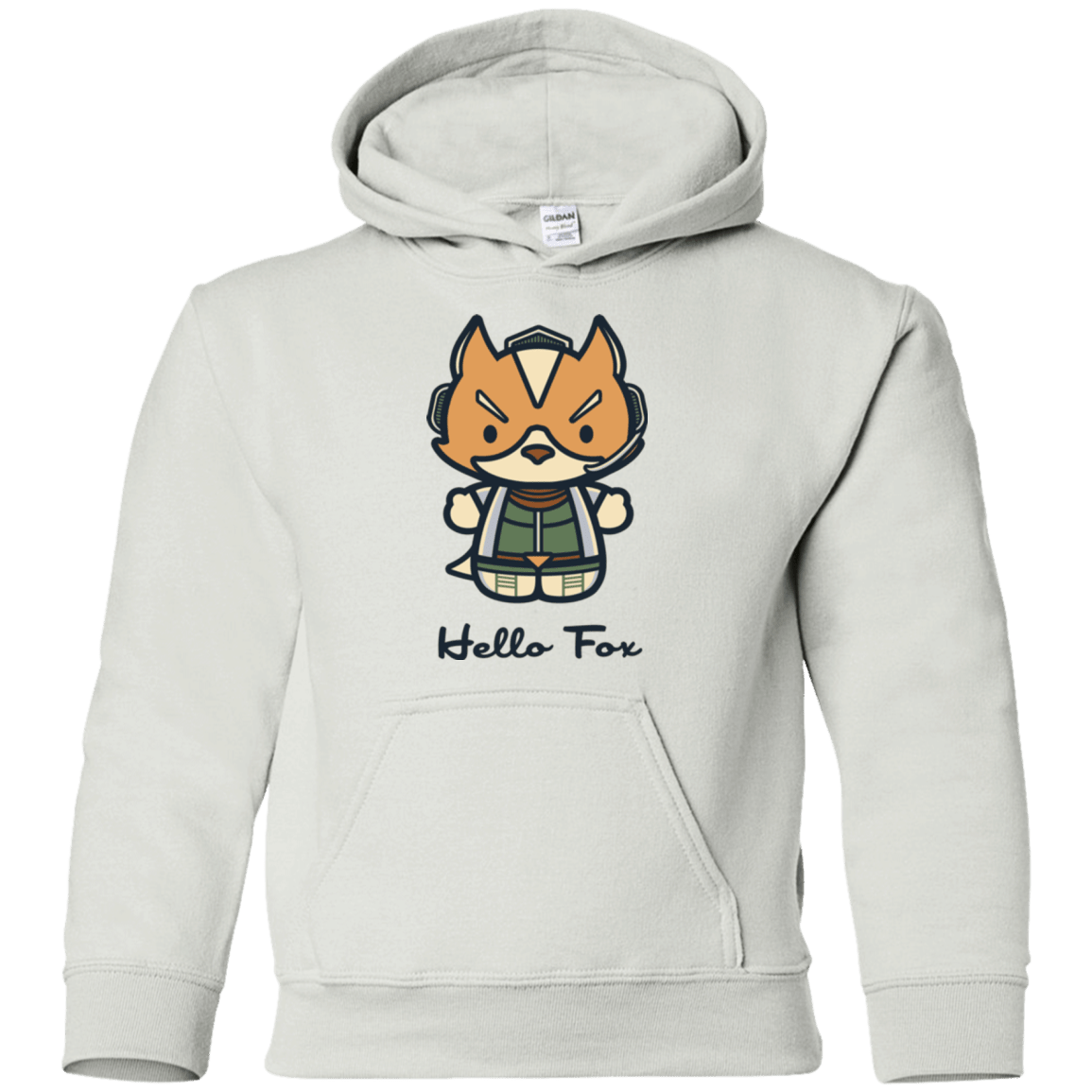 Sweatshirts White / YS Hello Fox Youth Hoodie