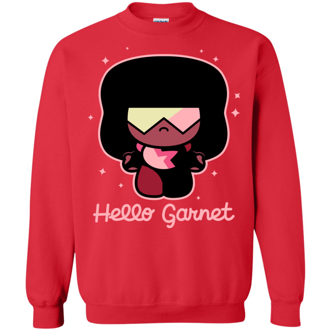 Sweatshirts Red / S Hello Garnet Crewneck Sweatshirt