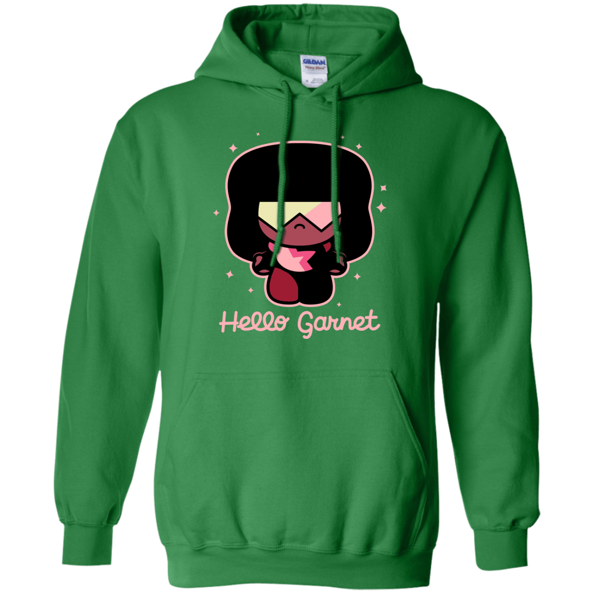 Sweatshirts Irish Green / S Hello Garnet Pullover Hoodie