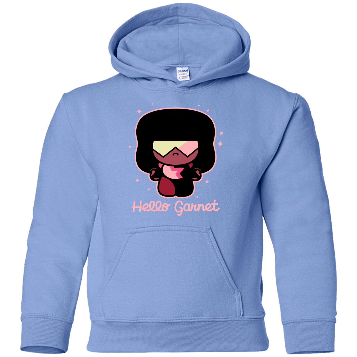 Sweatshirts Carolina Blue / YS Hello Garnet Youth Hoodie