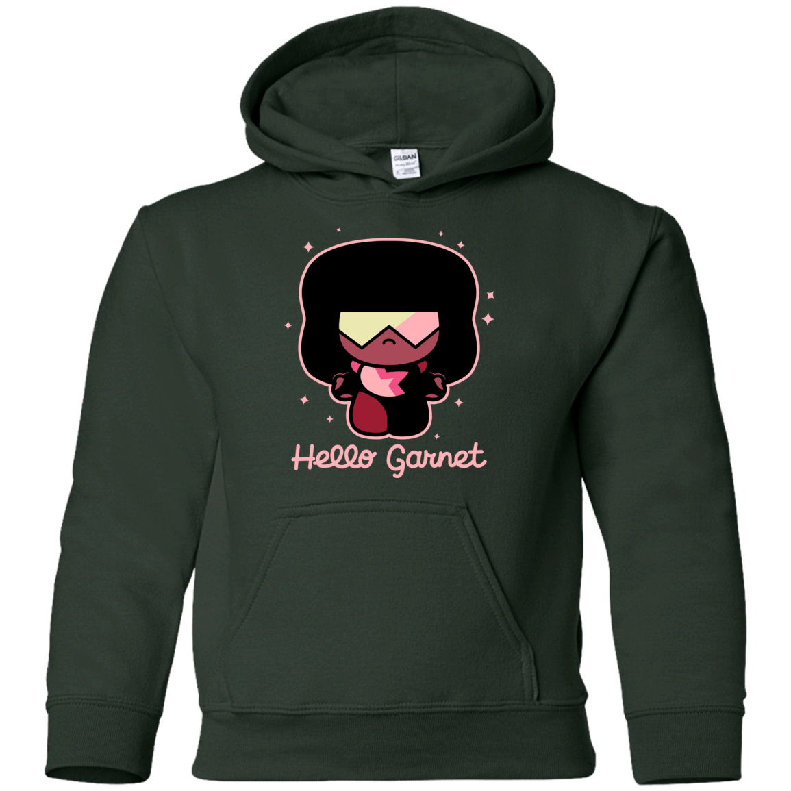 Sweatshirts Forest Green / YS Hello Garnet Youth Hoodie