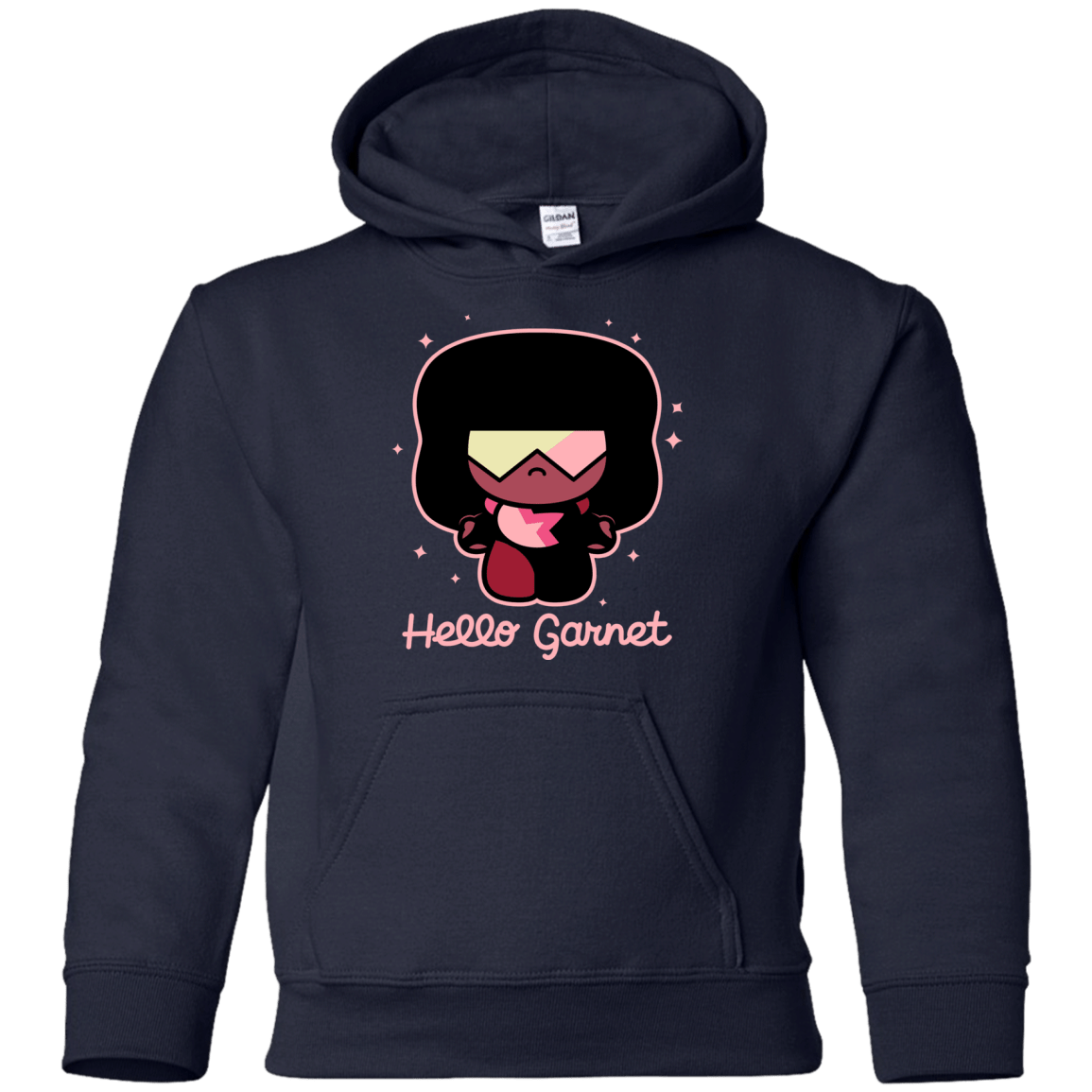Sweatshirts Navy / YS Hello Garnet Youth Hoodie