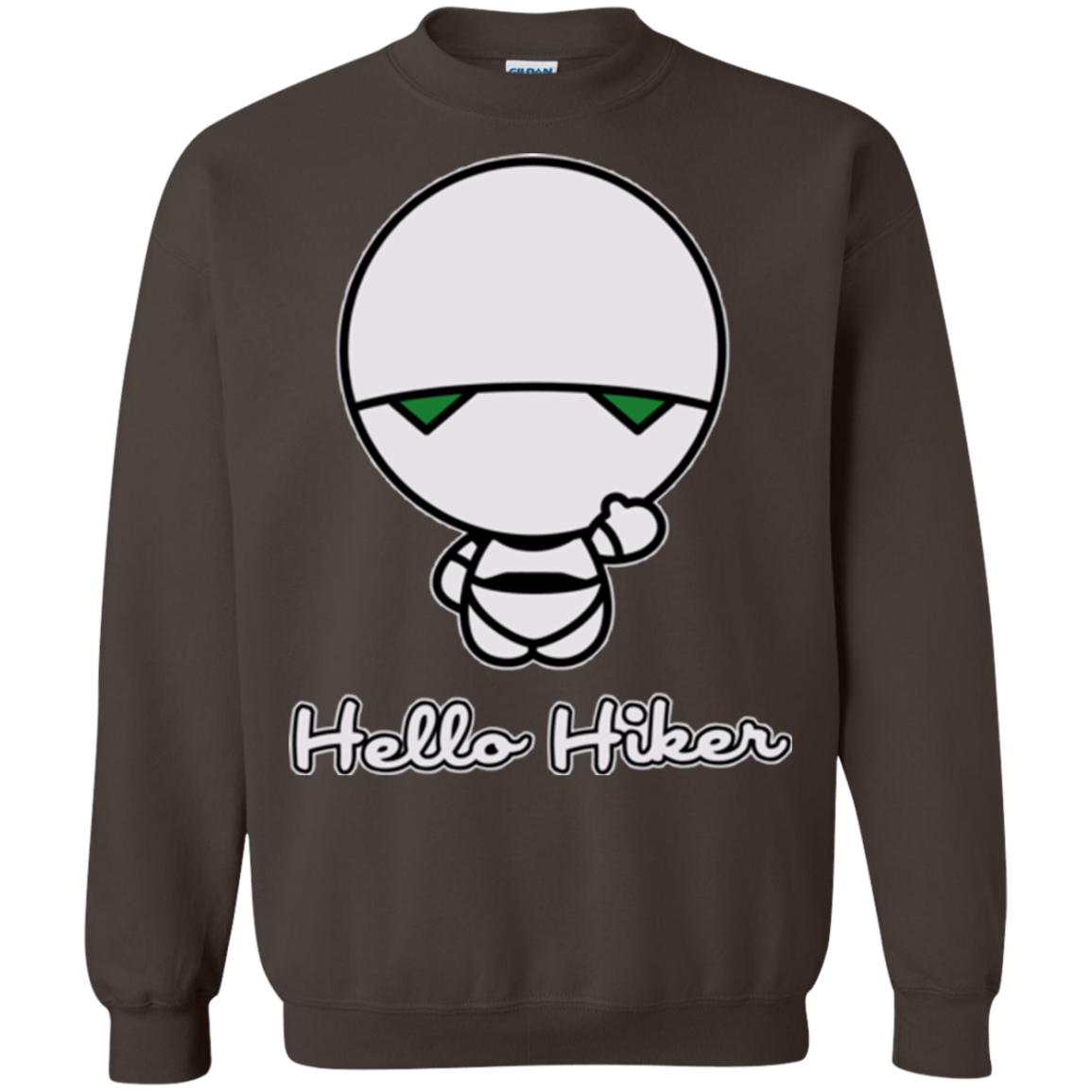 Sweatshirts Dark Chocolate / Small Hello Hiker Crewneck Sweatshirt