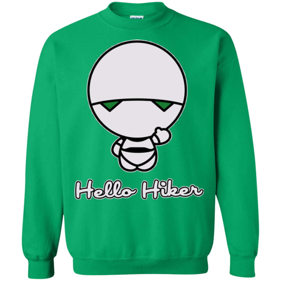 Sweatshirts Irish Green / Small Hello Hiker Crewneck Sweatshirt