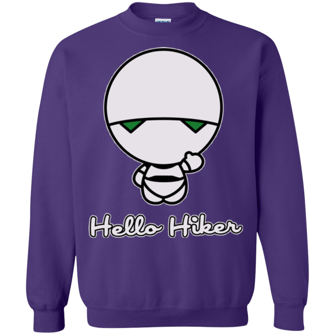 Sweatshirts Purple / Small Hello Hiker Crewneck Sweatshirt