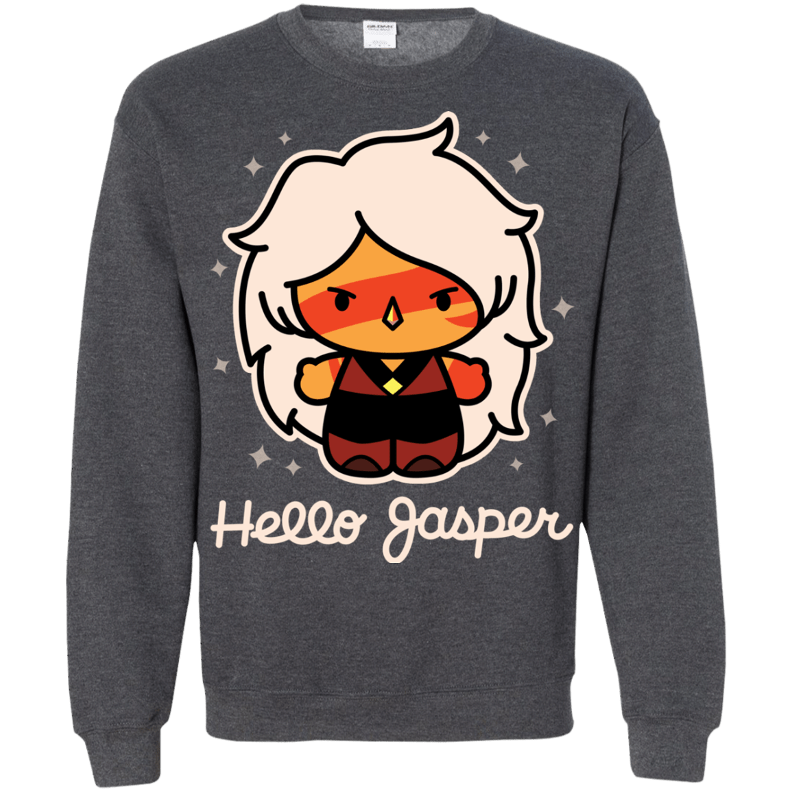 Sweatshirts Dark Heather / S Hello Jasper Crewneck Sweatshirt
