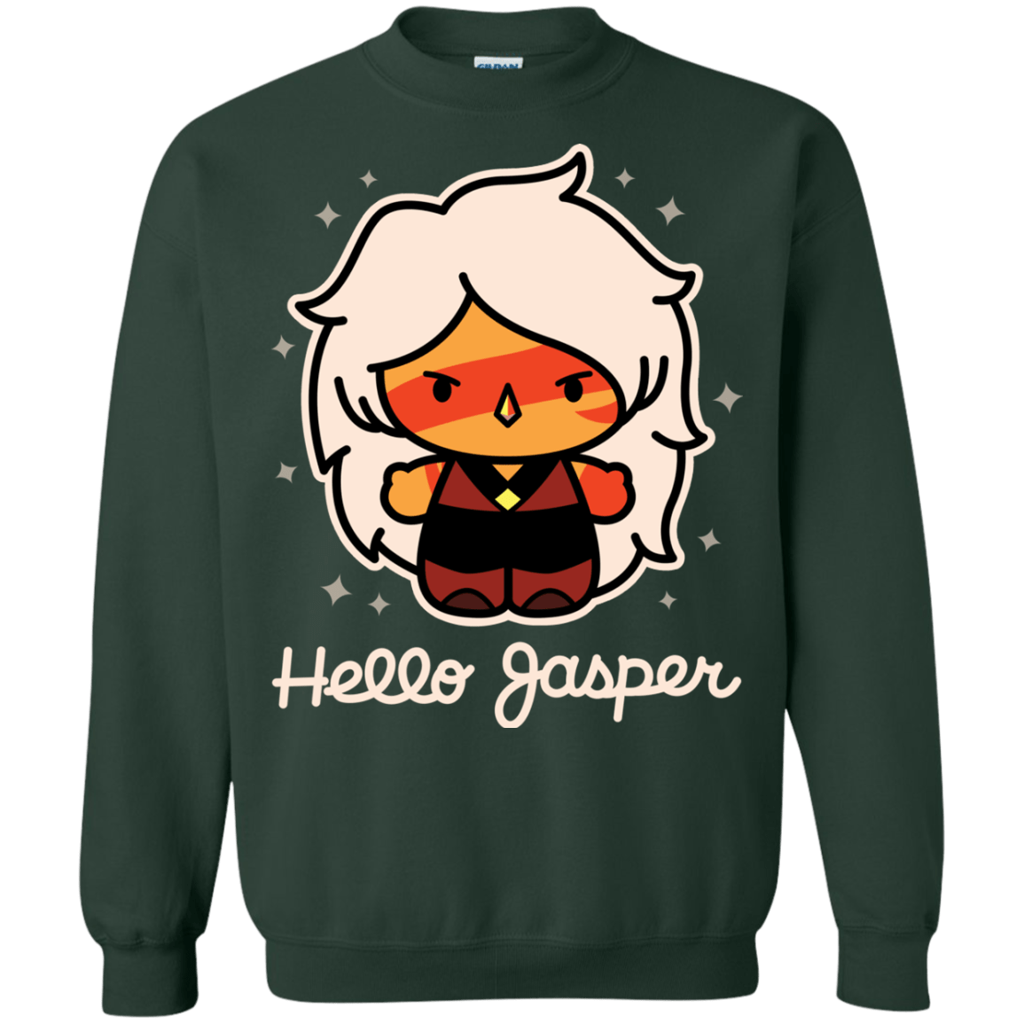 Sweatshirts Forest Green / S Hello Jasper Crewneck Sweatshirt