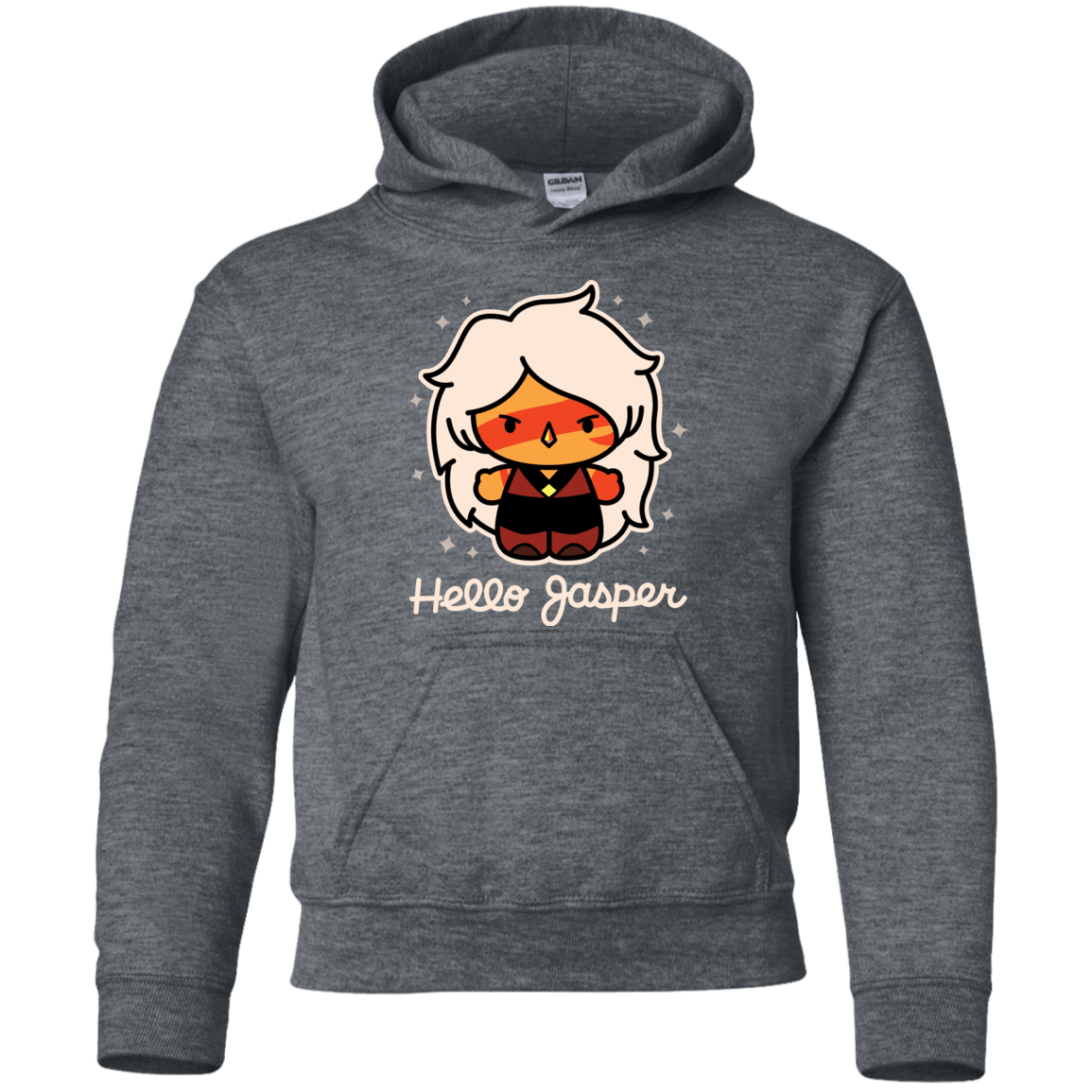 Sweatshirts Dark Heather / YS Hello Jasper Youth Hoodie