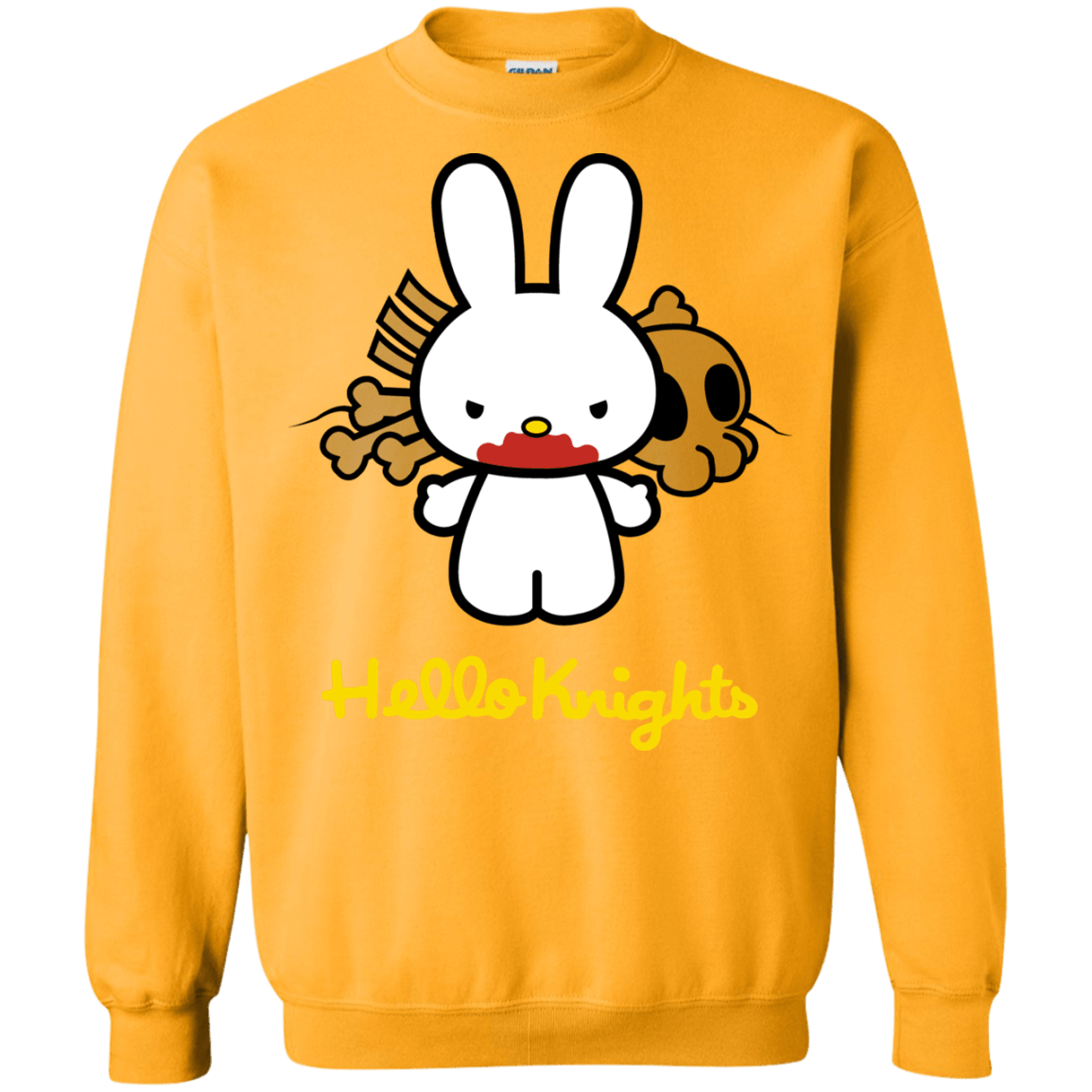 Sweatshirts Gold / S Hello Knights Crewneck Sweatshirt