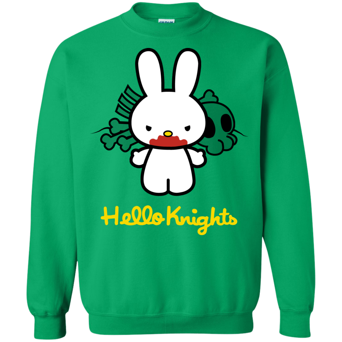 Sweatshirts Irish Green / S Hello Knights Crewneck Sweatshirt