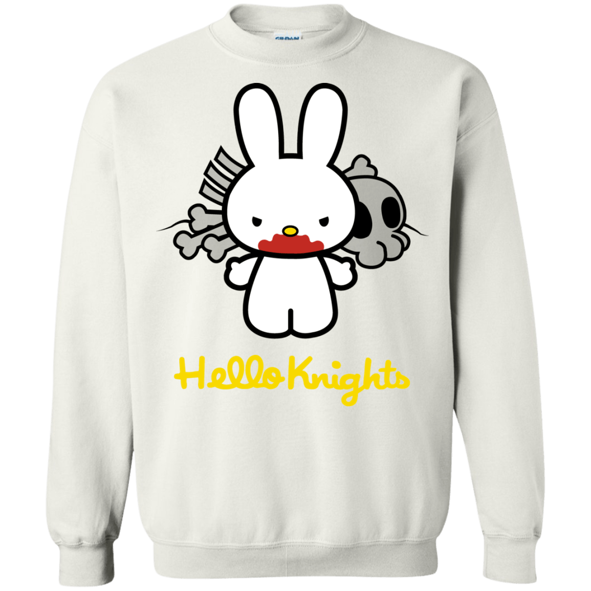 Sweatshirts White / S Hello Knights Crewneck Sweatshirt