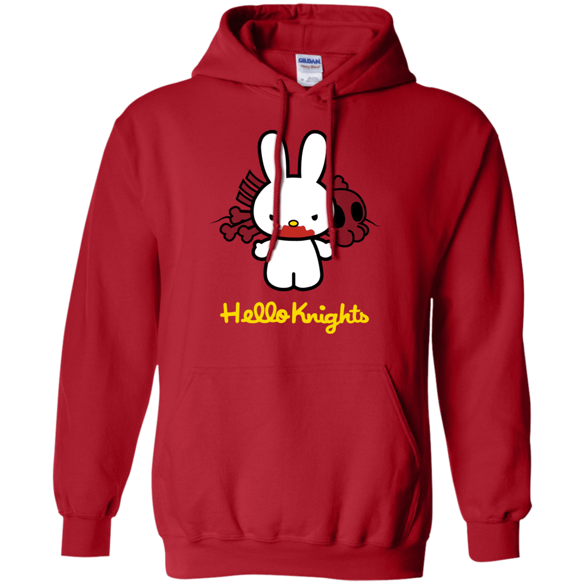 Sweatshirts Red / S Hello Knights Pullover Hoodie