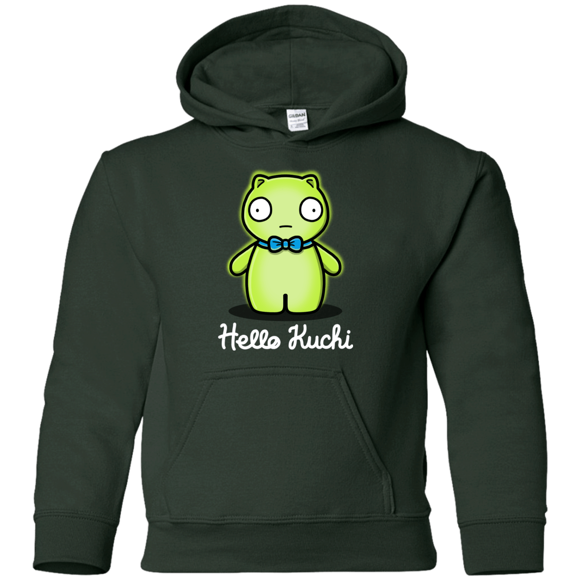 Sweatshirts Forest Green / YS Hello Kuchi Youth Hoodie